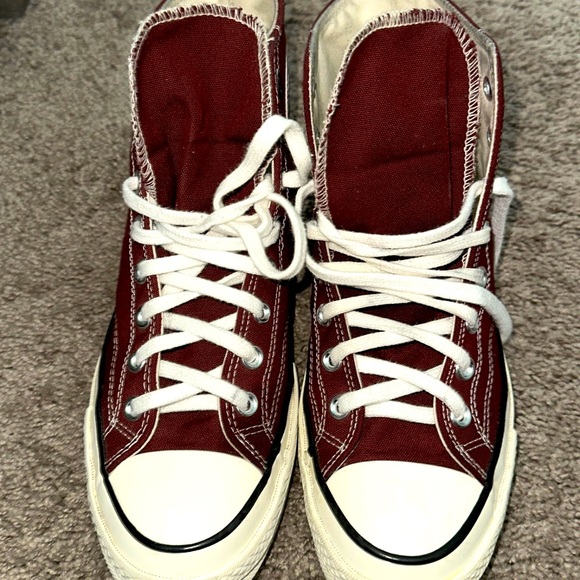 Converse Shoes - Red High Thick Converse.